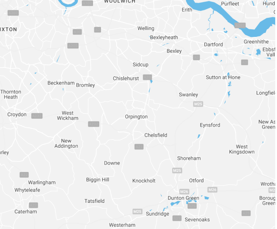 map of Chislehurst Plumbing & Heating